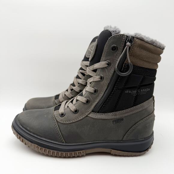 Pajar Mens Canada Trooper 3.0 Ankle Boots EU 40 US 7 Grey Black Waterproof NIB main image 7